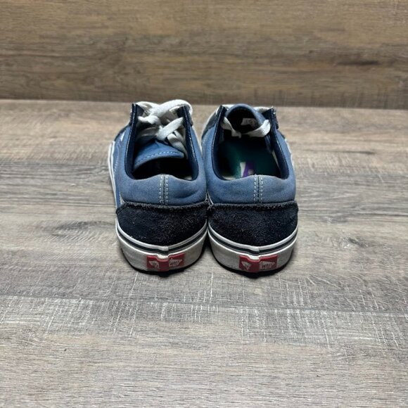 Vans Old Skool Navy/Light Blue Canvas/Suede Sneakers Women's Size 8 - Picture 3 of 7